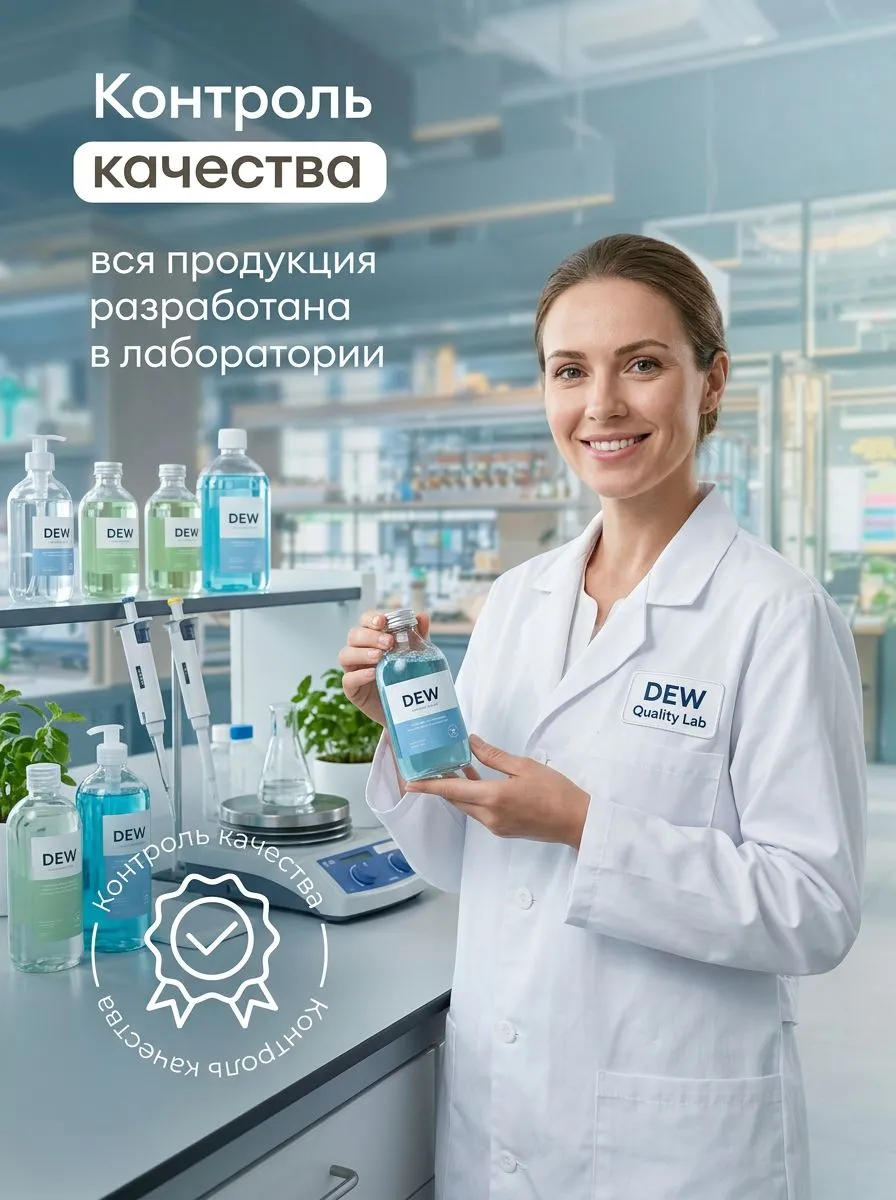 Крем-мыло Green DEW 500мл Двойной контроль Двойная Защита Биоразлагаемое Гипоалергенное