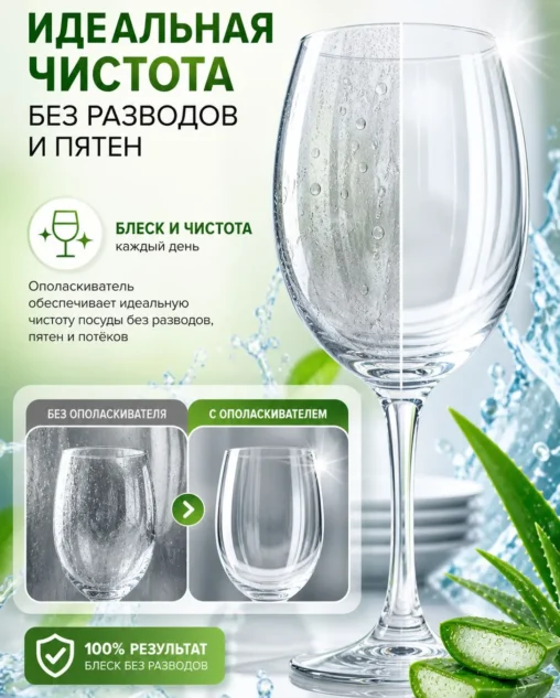 Ополаскиватель для посудомоечной машины Only DEW Алое 1л E-COM