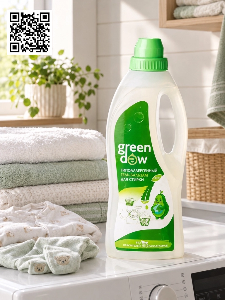 Гипоаллергенный Гель для стирки Green Dew от "ЭкоЛюкс"
